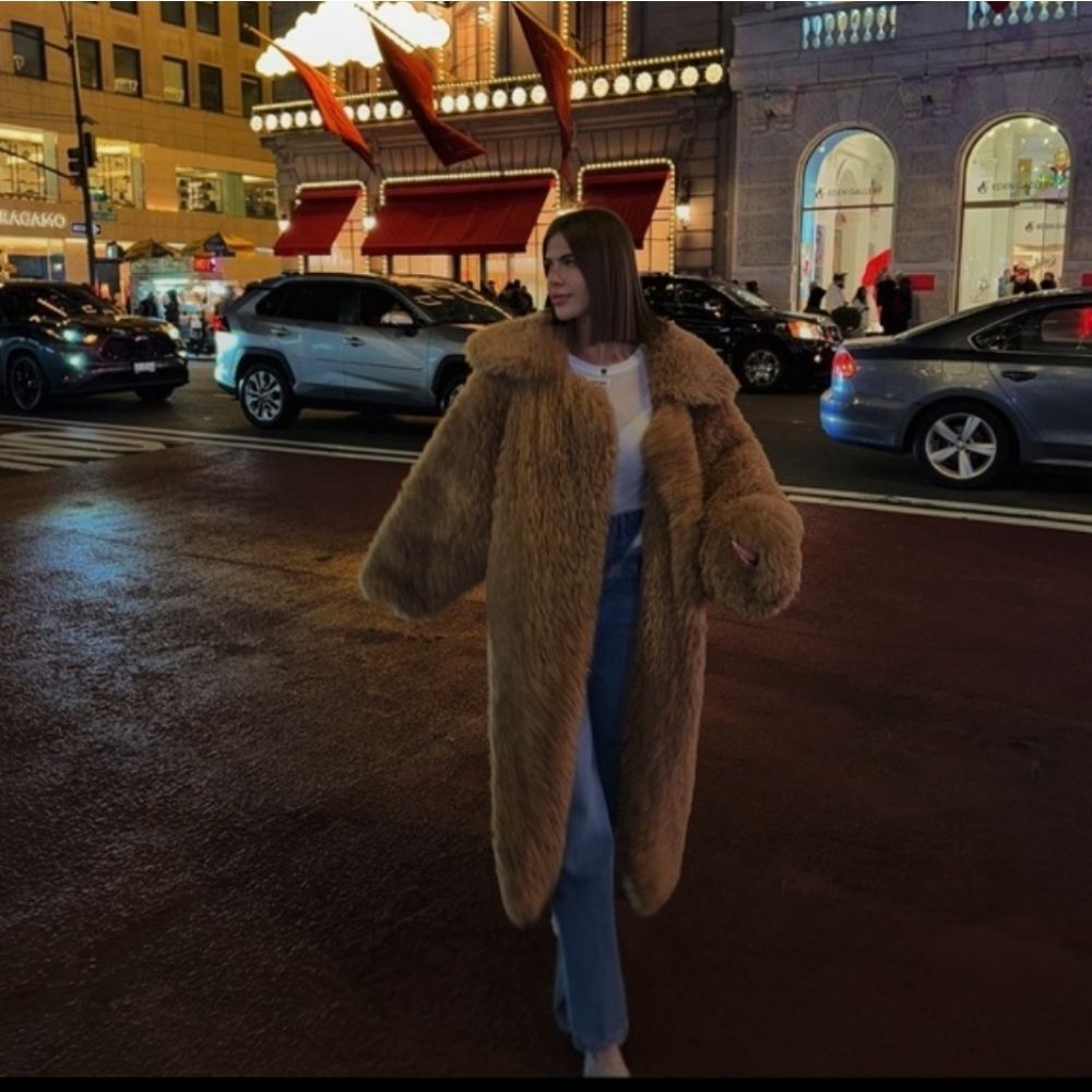 Oversized Teddy Coat Coquette Girl Mob Wife Luxurious City Girl Runs Large